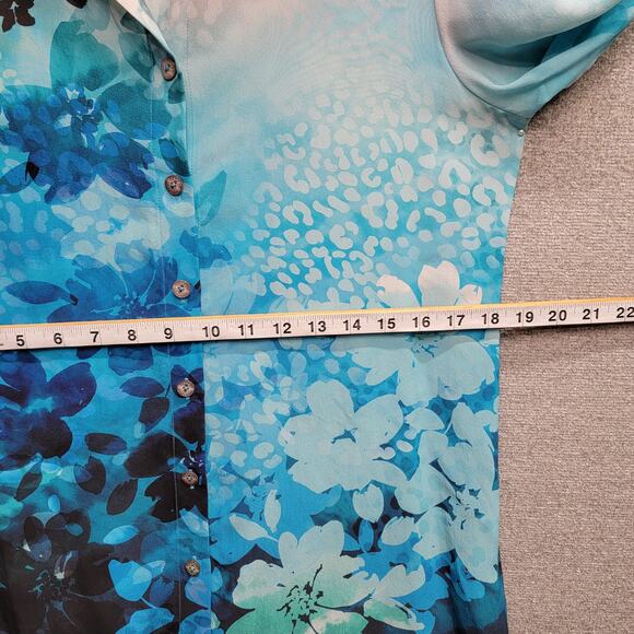 SOFT SURROUNDINGS JOLENE SILK BLOUSE, SIZE XS - Picture 6 of 7